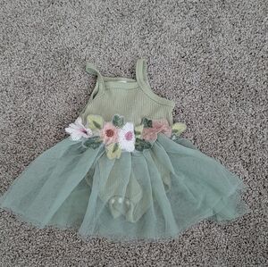 Shein Baby Girl Light Green Dress Size 3-6 Months
